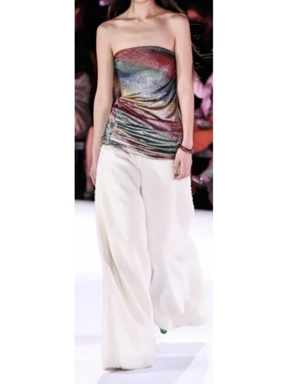 Missoni Strapless Multicolor Swirl Mini Dress with Shimmer - Picture 3 of 3